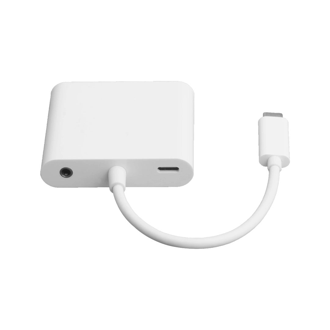 Deltaco Adapter HDMI/VGA/Ljud/USB-C Vit