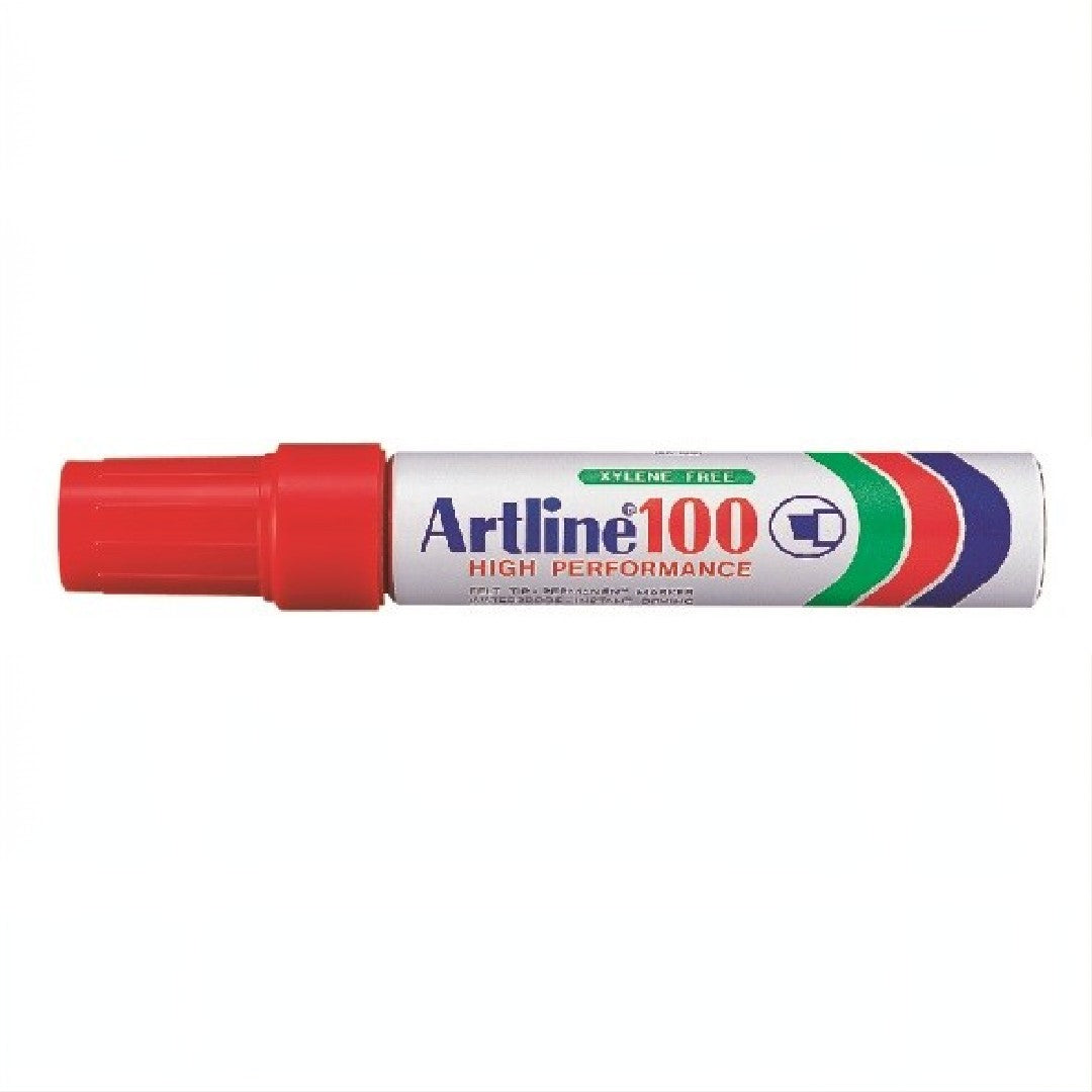 Artline Märkpenna 100 Skuren Röd 7–12mm