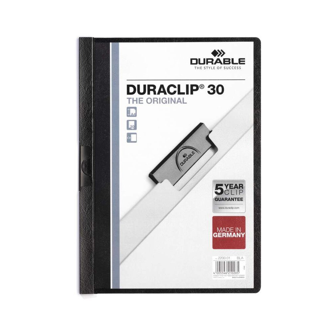 Durable Klämmapp Duraclip A4 svart