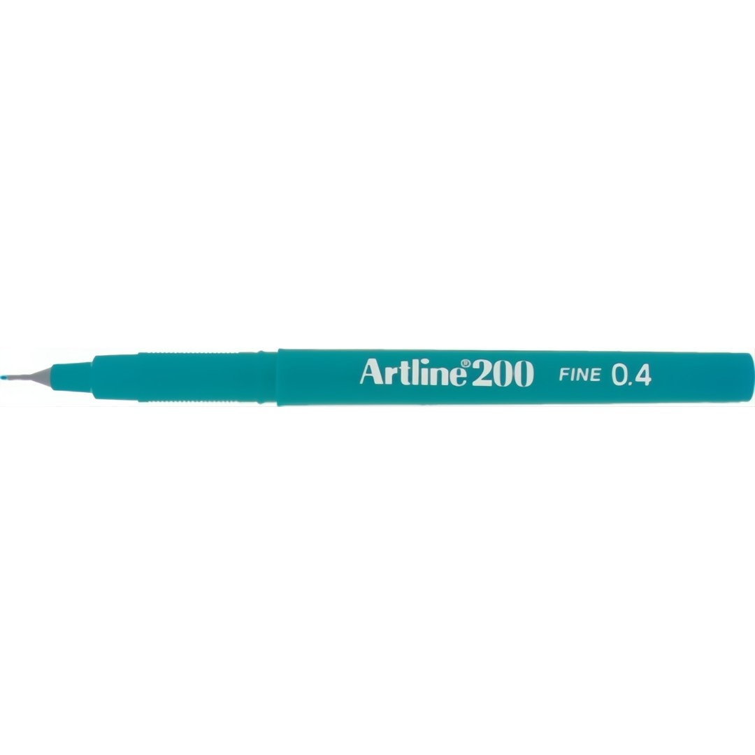 Artline Fineliner 200 Fine 0,4mm Mörkgrön 12/fp