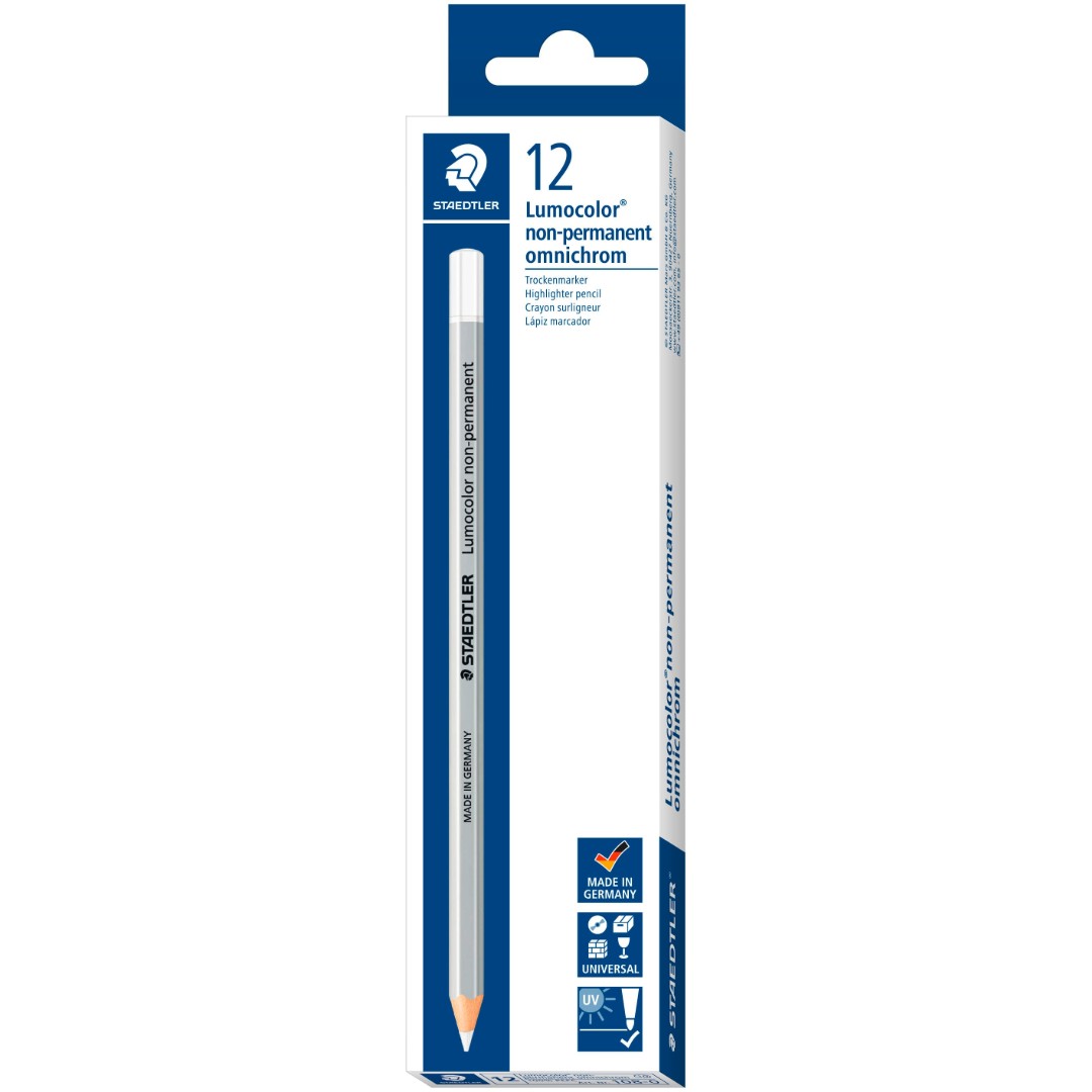 Staedtler Märkpenna Lumocolor Non-Permanent Omnichrom Vit 12/fp