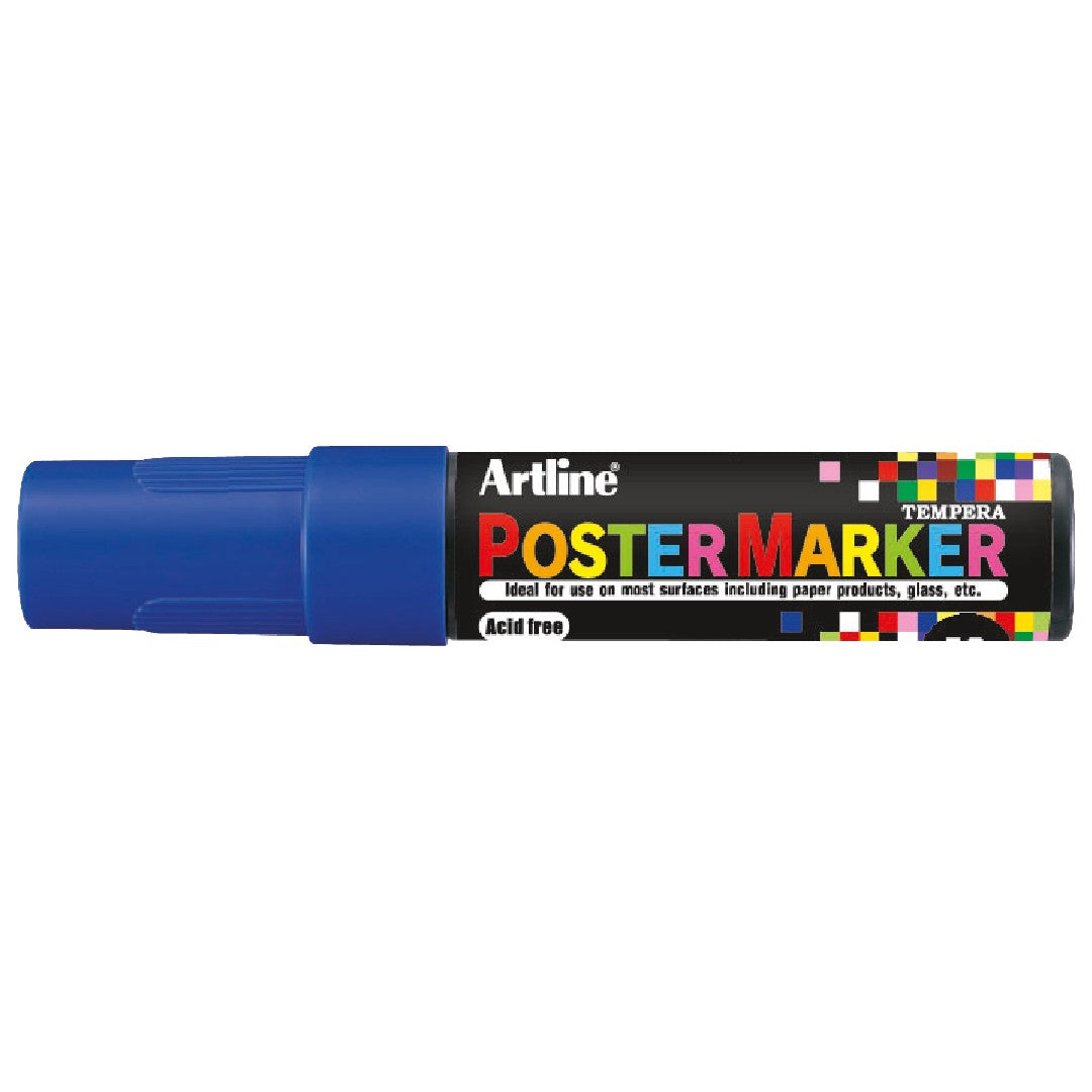 Artline Poster Marker 12mm Blå 6/fp