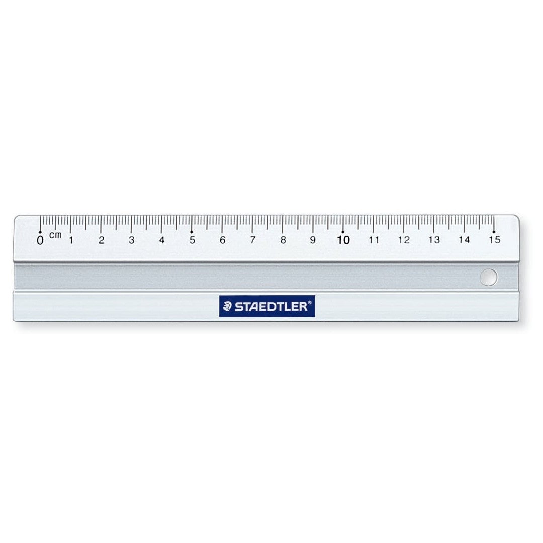Staedtler Linjal Aluminium med Glidstopp 15cm