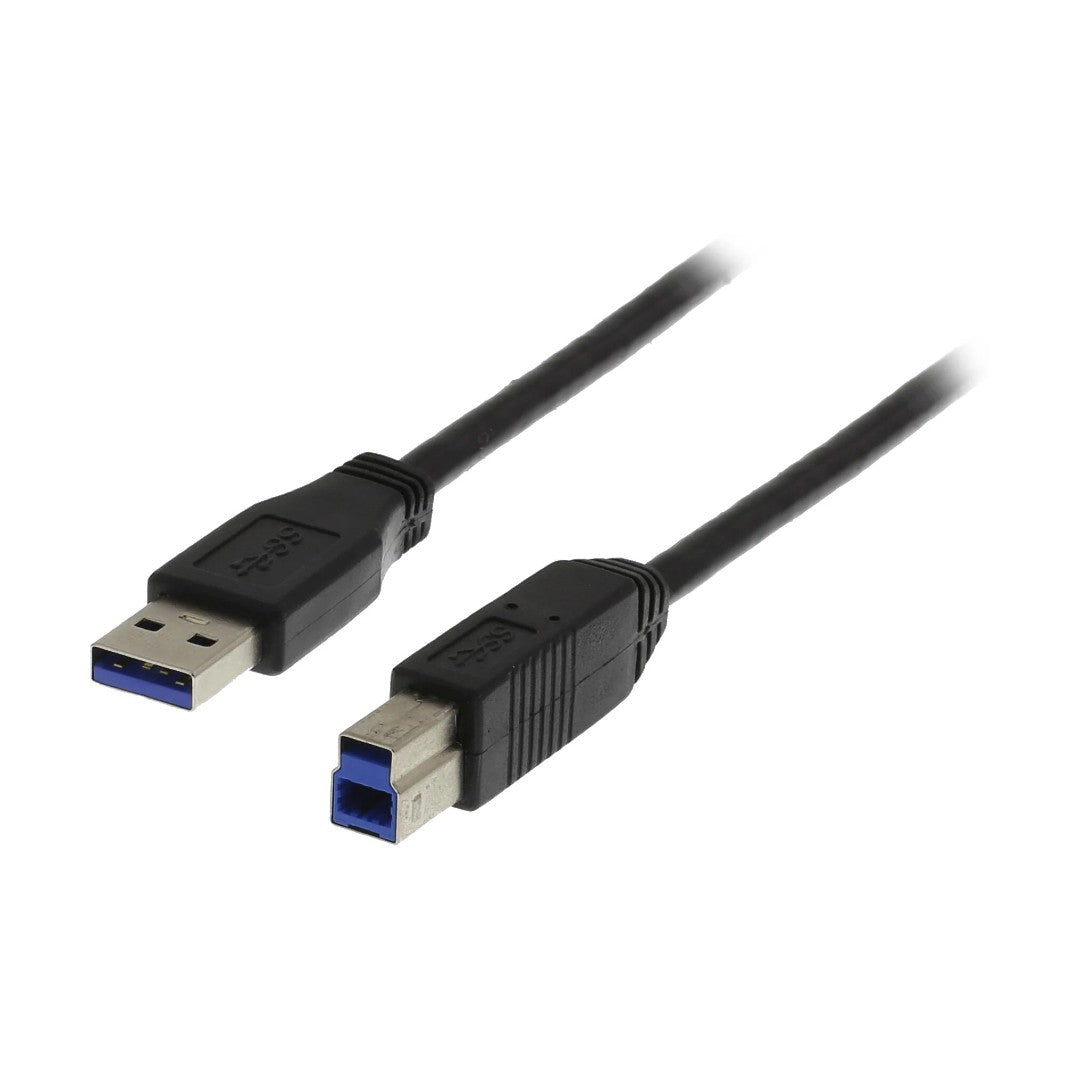 Deltaco USB 3.0 Kabel A-B 2m Svart