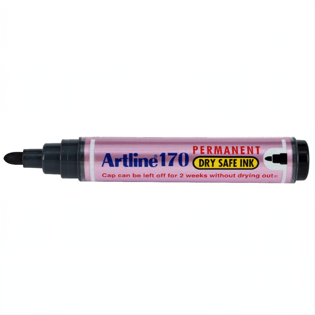 Artline 170 Dry Safe Märkpenna Rund Spets 2mm Svart 12/fp