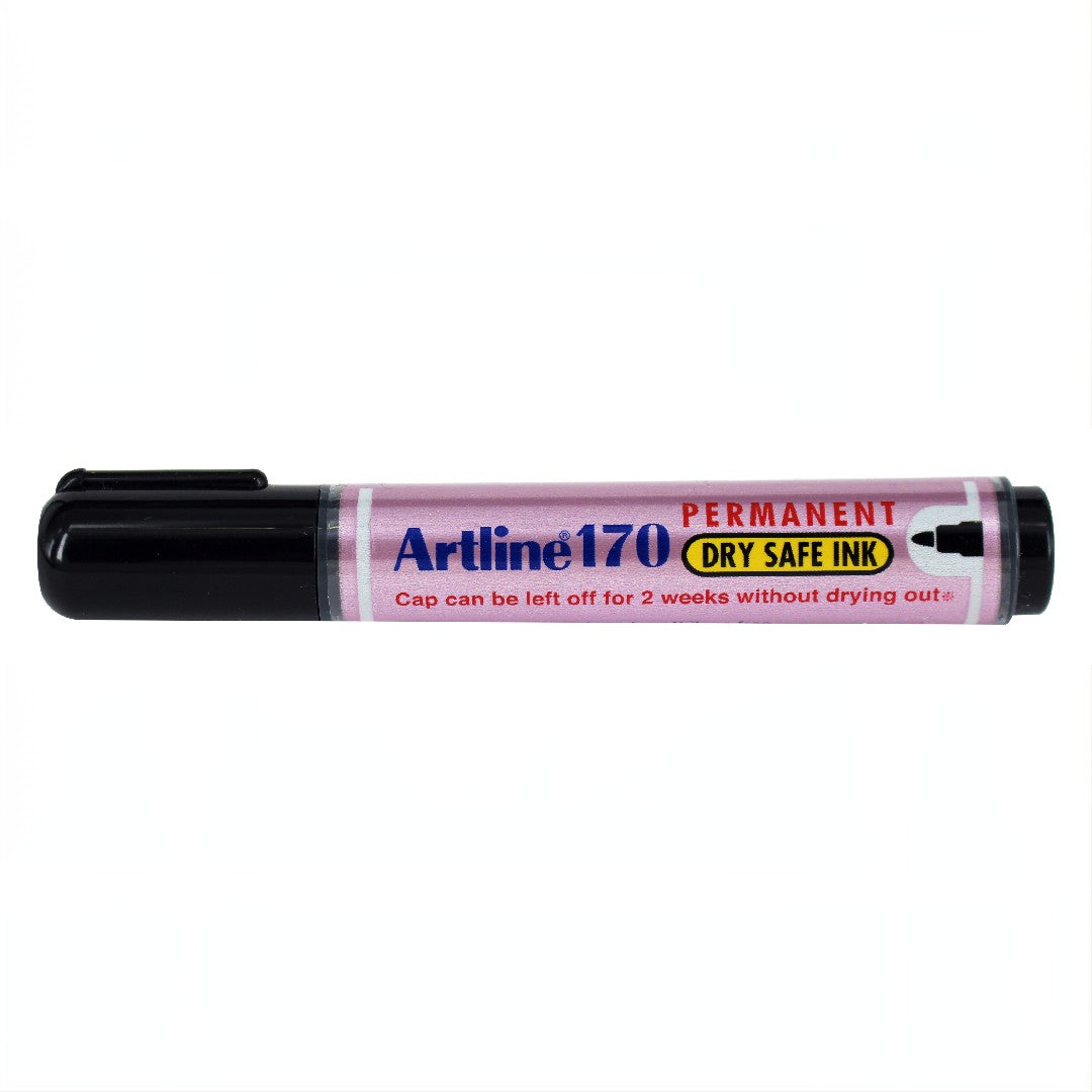 Artline 170 Dry Safe Märkpenna Rund Spets 2mm Svart 12/fp