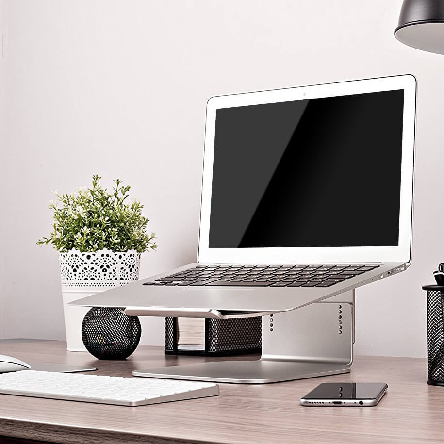 Desire2 Laptopställ Riser Elevator Justerbar Silver