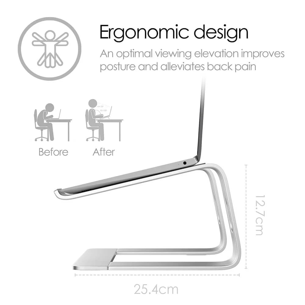 Desire2 Laptopställ Supreme Pro Aluminium Silver
