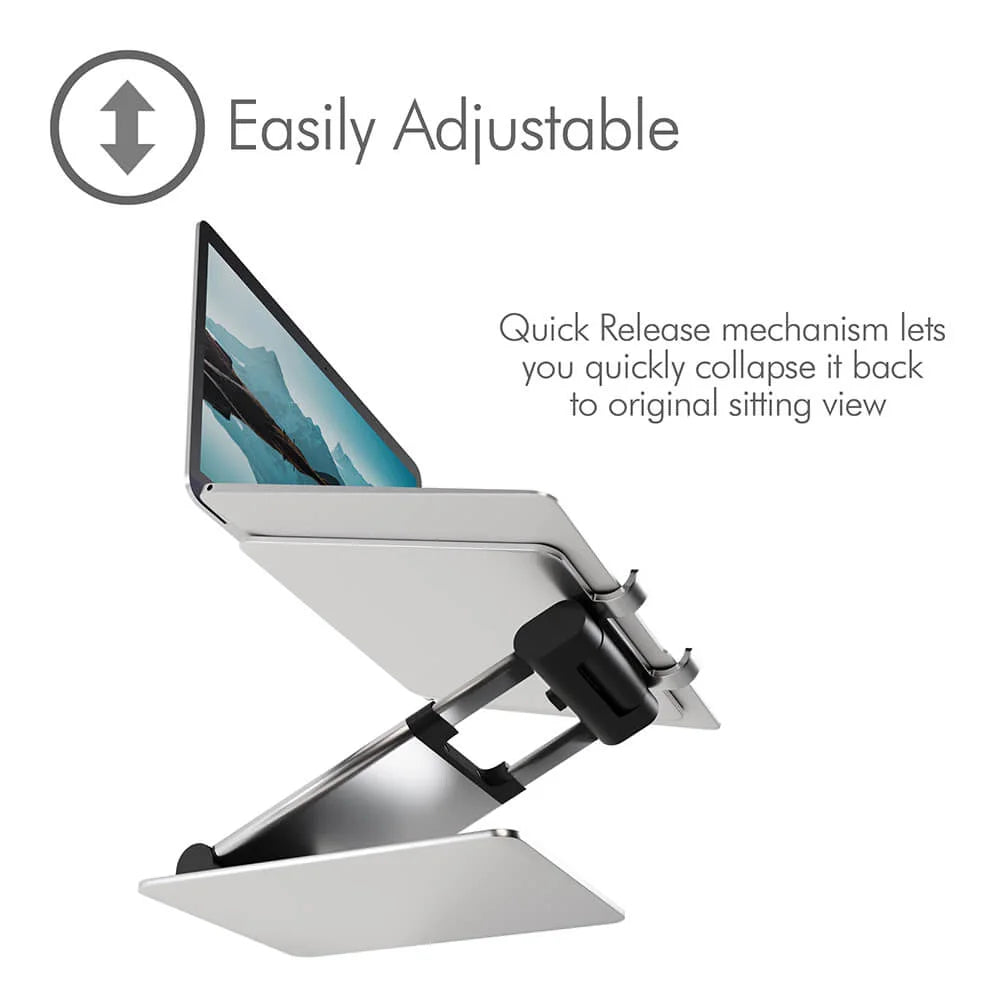Desire2 Laptopställ Supreme Sit-Stand Aluminium