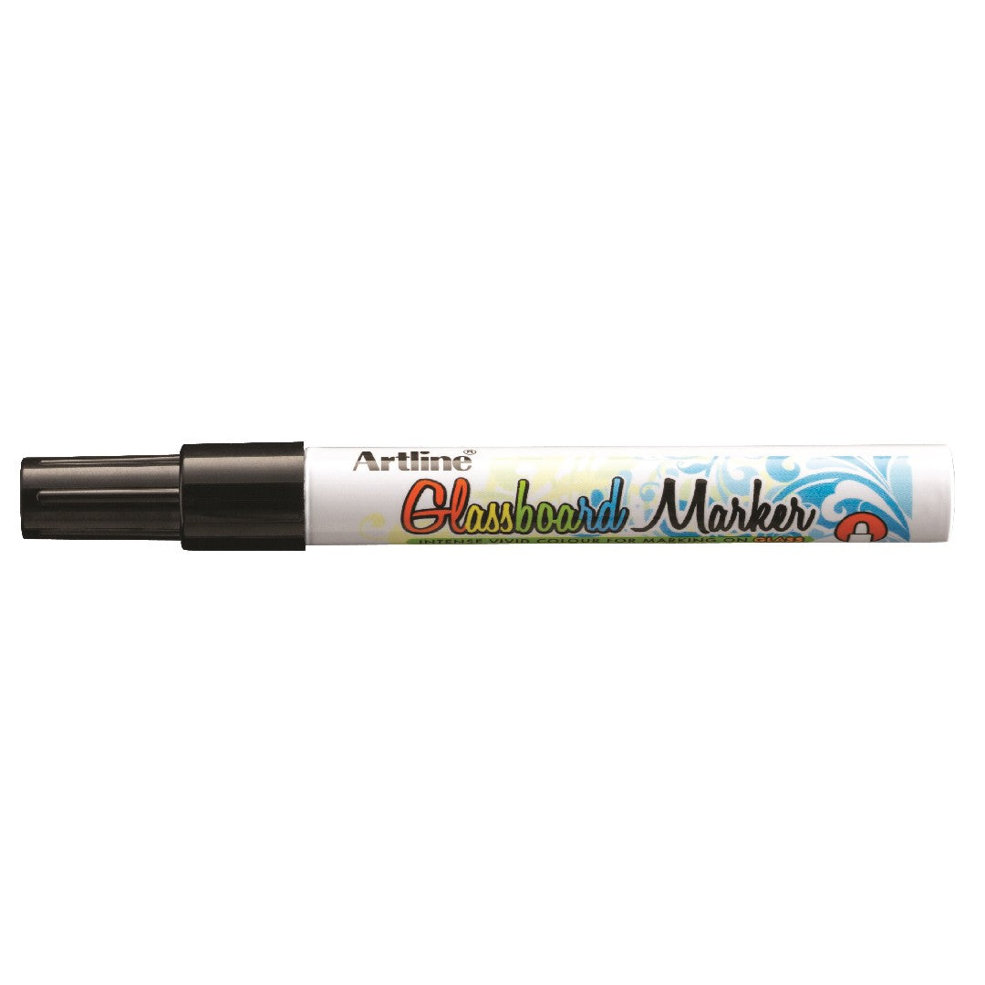 Artline Glassboard Marker 2,0mm Svart 12/fp
