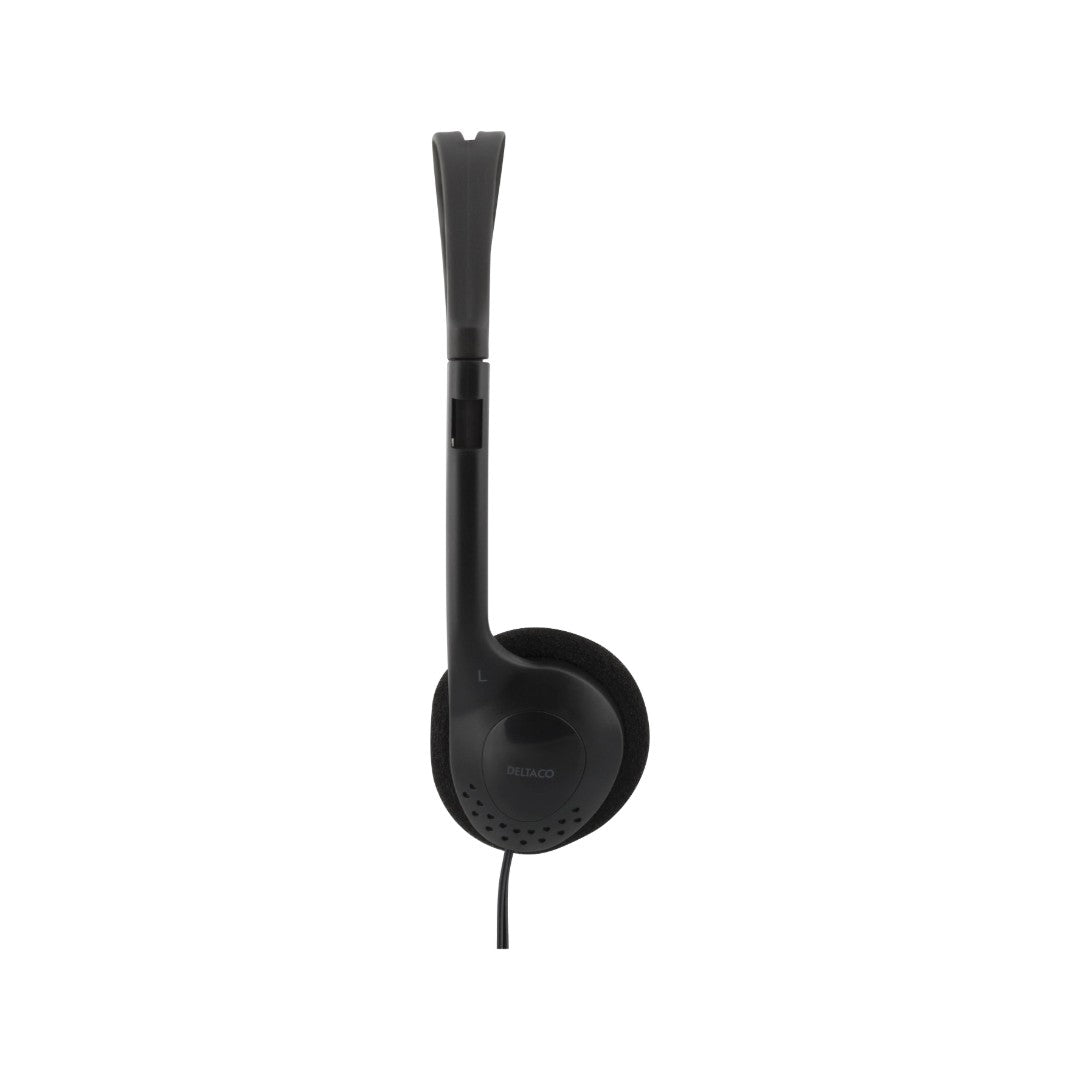 Deltaco On-Ear Hörlur HL-27 Svart
