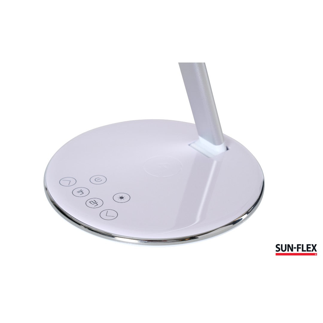 Sun-Flex Qlite LED-lampa med QI-laddare, Crystal White
