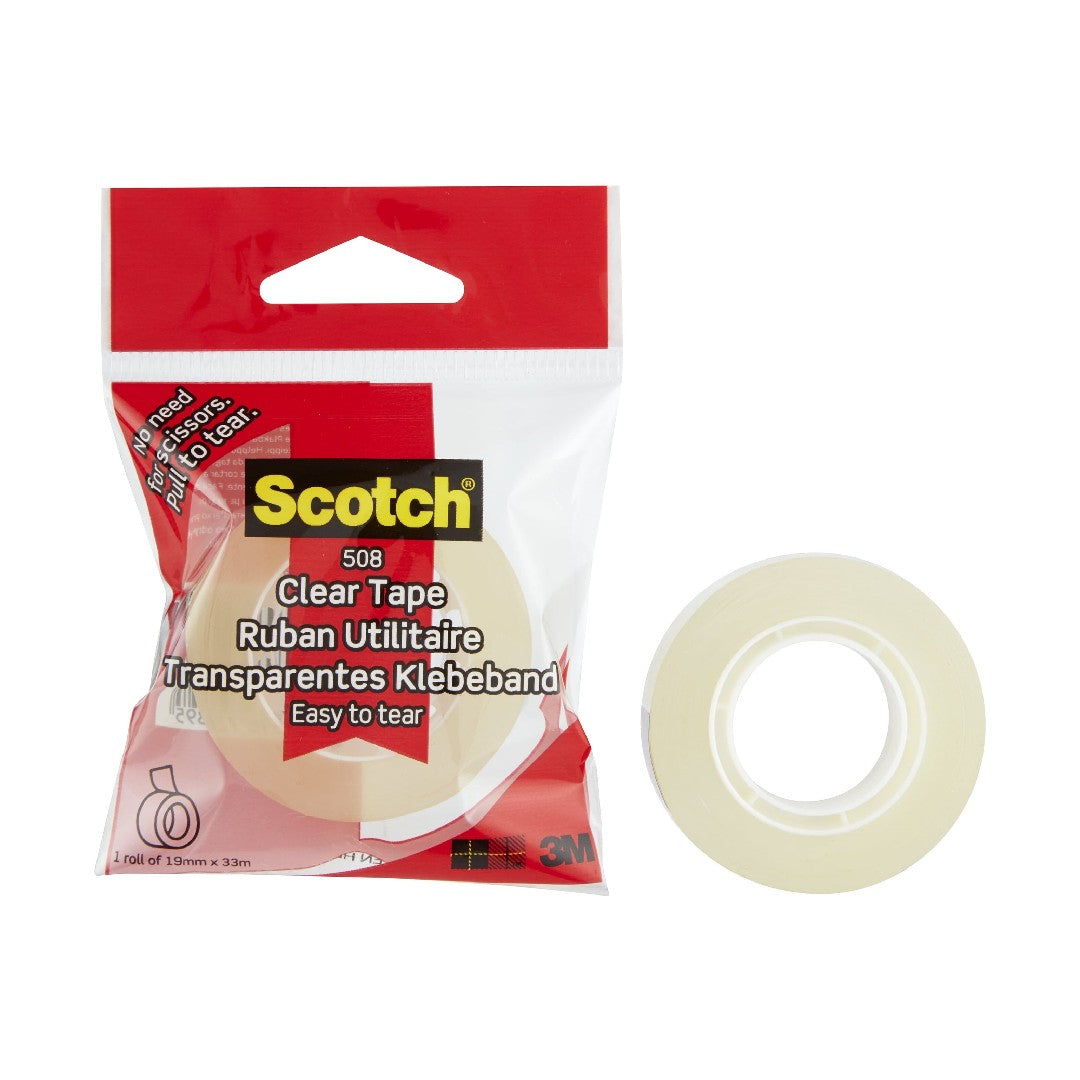 Scotch Tejp 508 Transparent 19mm x 33m 8/fp