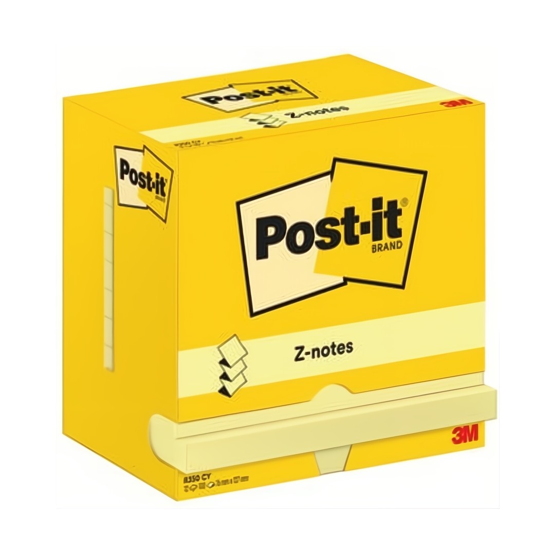 Post-it Notes Z-Block 76x127mm Gul 12/fp