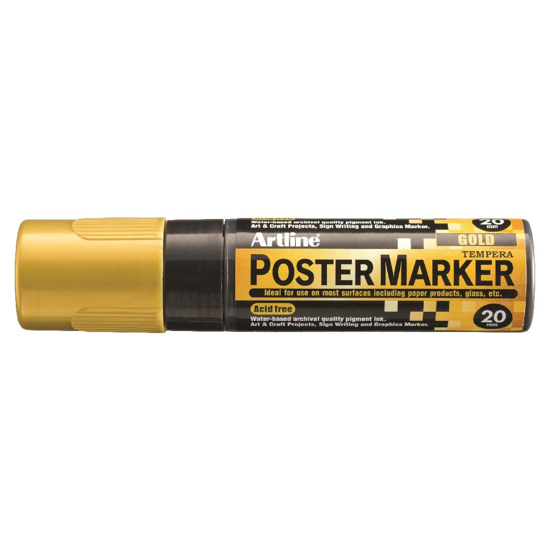 Artline Poster Marker 20mm Guld 6/fp