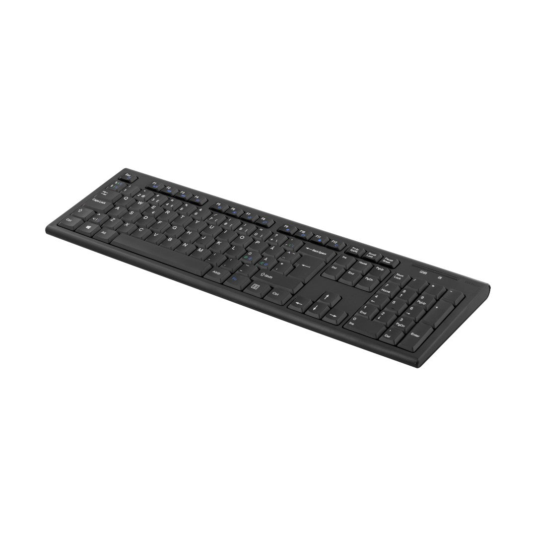 Deltaco Tangentbord TB-122 Trådlöst Slim Svart