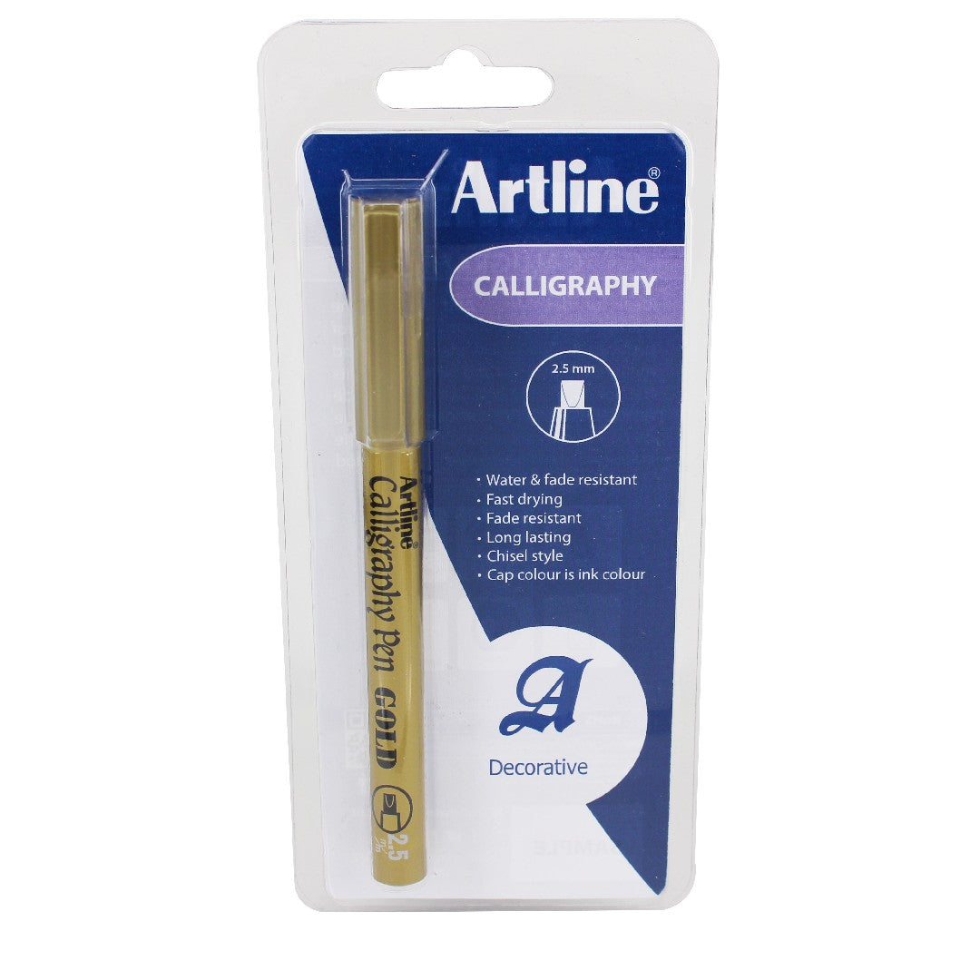 Artline 993 Kalligrafipenna Guld 2.5mm 1-blister