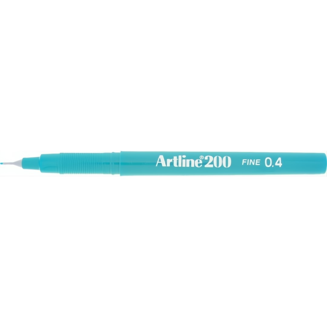 Artline Fineliner 200 Fine 0,4mm Turkos 12/fp