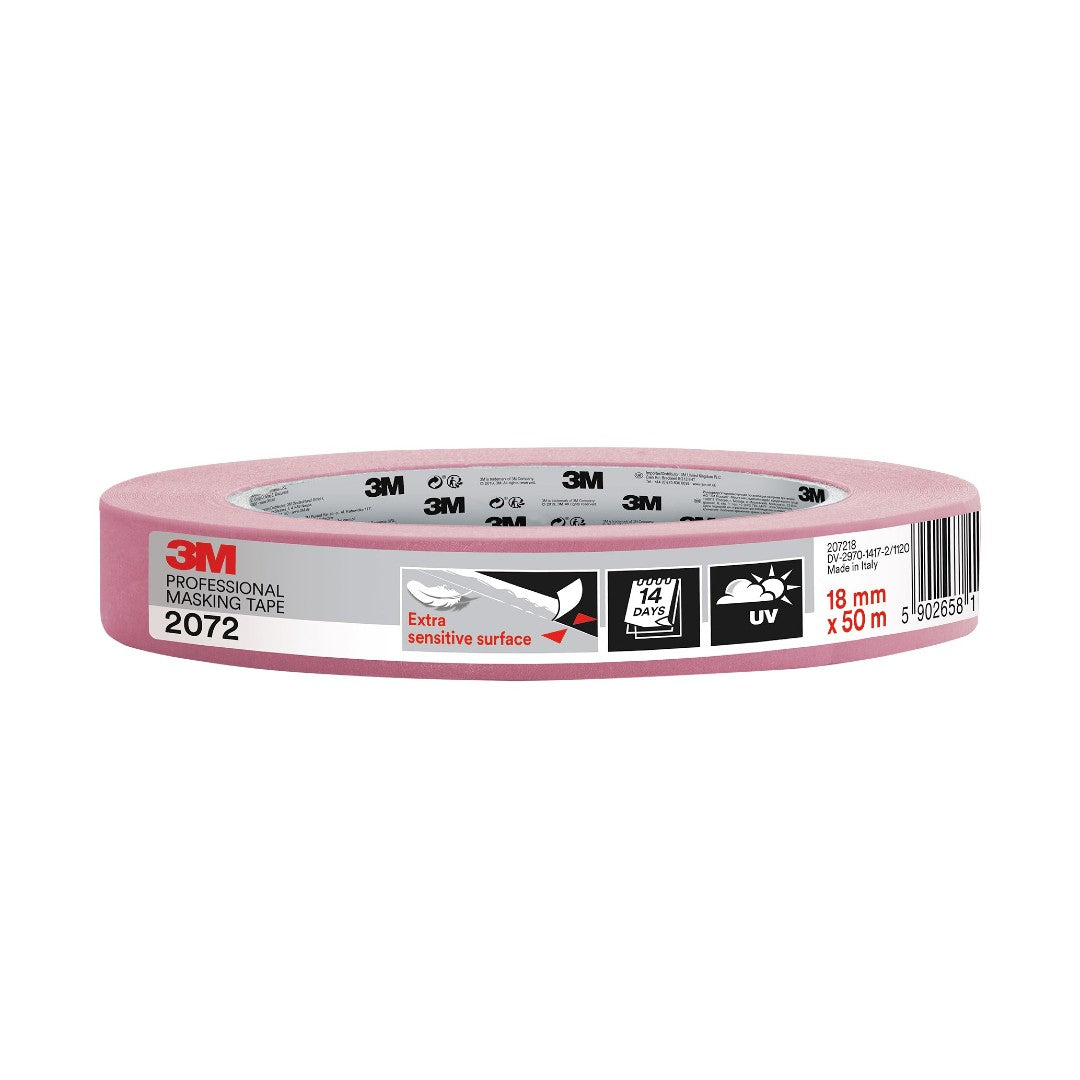 3M Maskeringstejp Scotch 2072, 18mm x 50m 48/fp