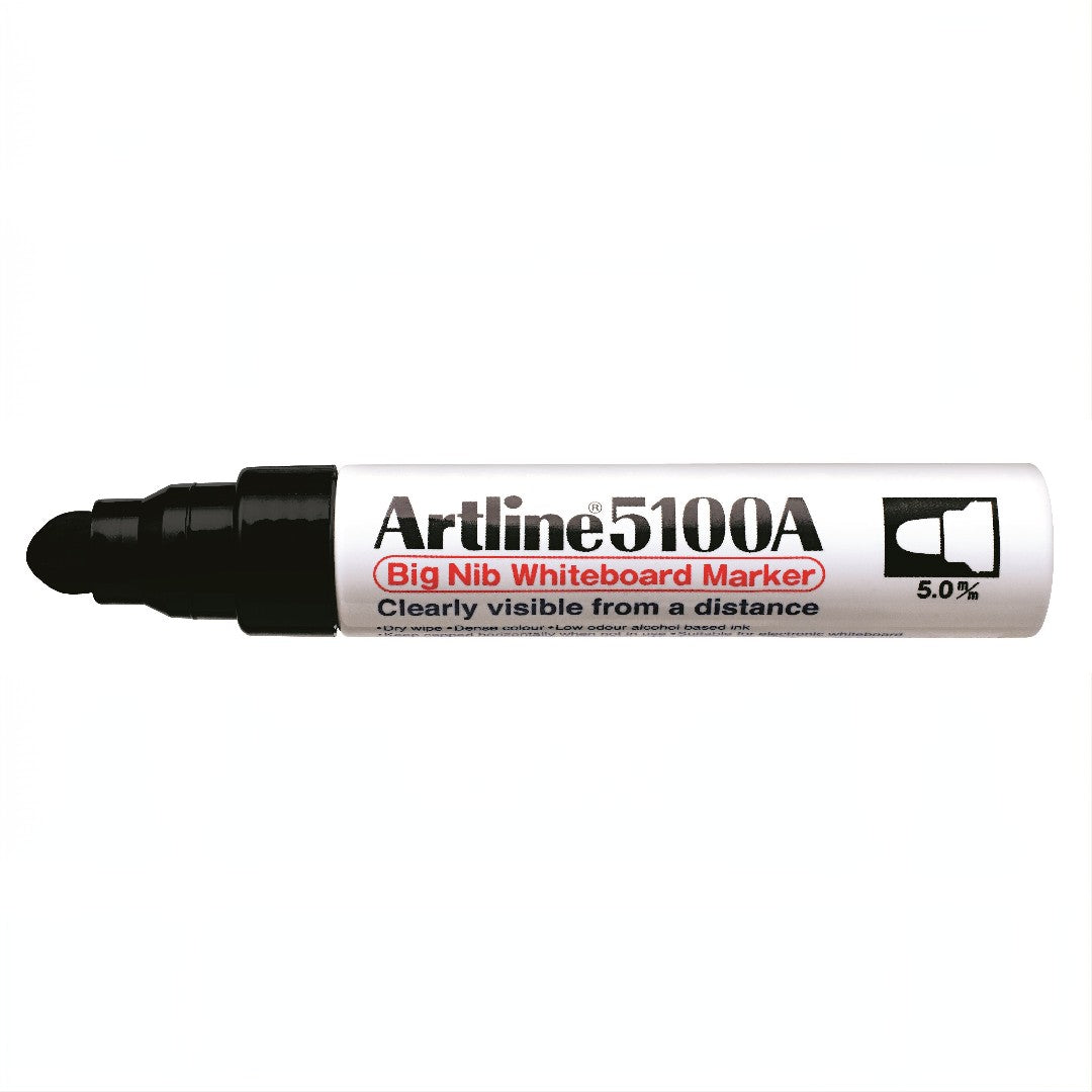 Artline 5100A Whiteboardpenna Rund Spets Svart 6/fp