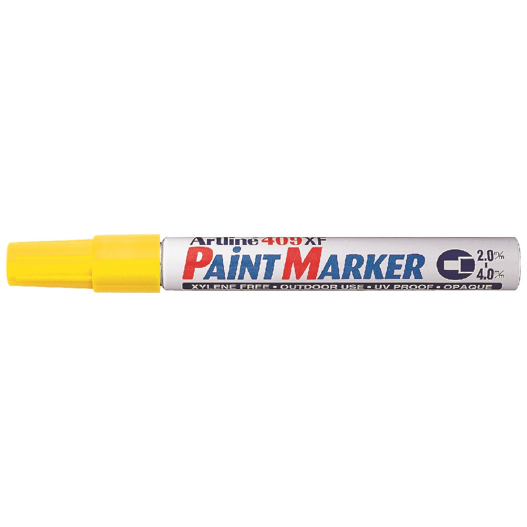Artline Märkpenna 409XF Paint Skuren Spets Gul 12/fp