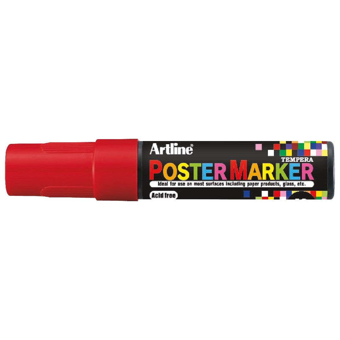 Artline Poster Marker 12mm Röd 6/fp