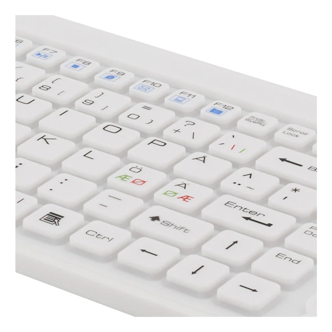 Deltaco Tangentbord Silikon Touchpad IP68 Vit
