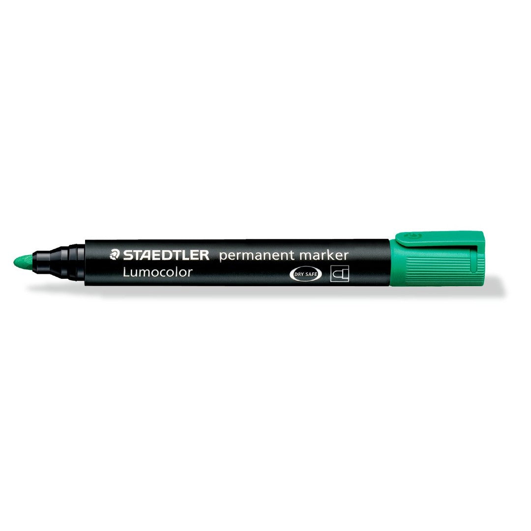 Staedtler Märkpenna Lumocolor Rund Spets Grön 10/fp