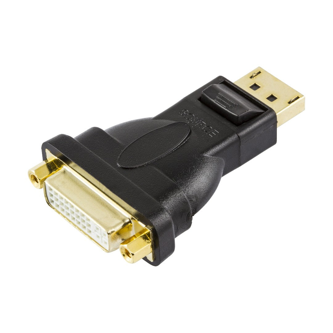 Deltaco DisplayPort till DVI Adapter Svart