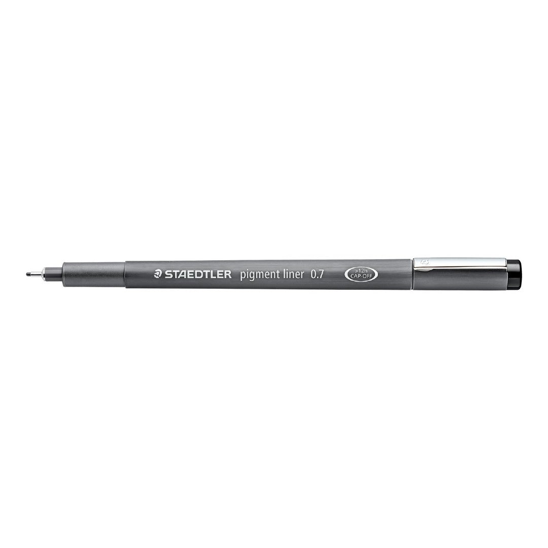 Staedtler Fineliner Pigment Liner 0.7mm Svart 10/fp