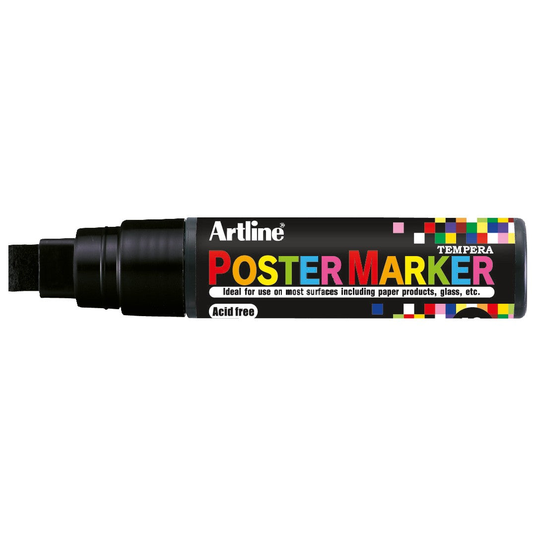 Artline Poster Marker 12mm Svart 6/fp