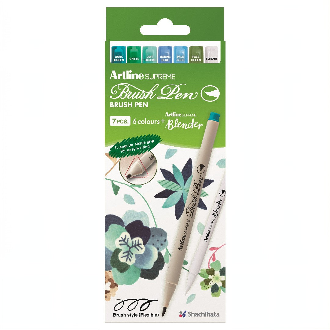 Artline Supreme Brush Pen Botanical 7/fp