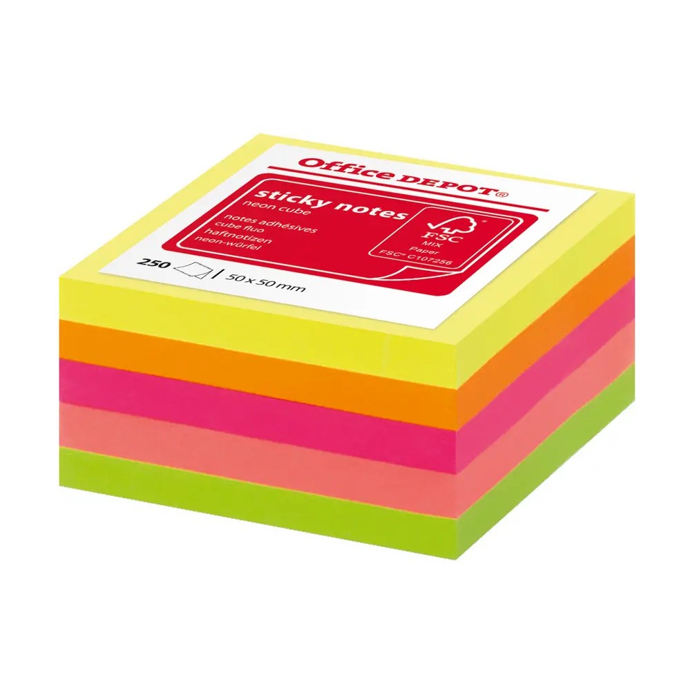 Notiskub Mini 50x50mm Neon