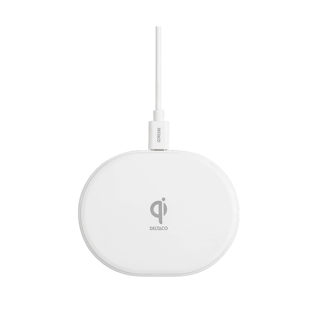 Deltaco Trådlös Laddare 10W USB-C Qi