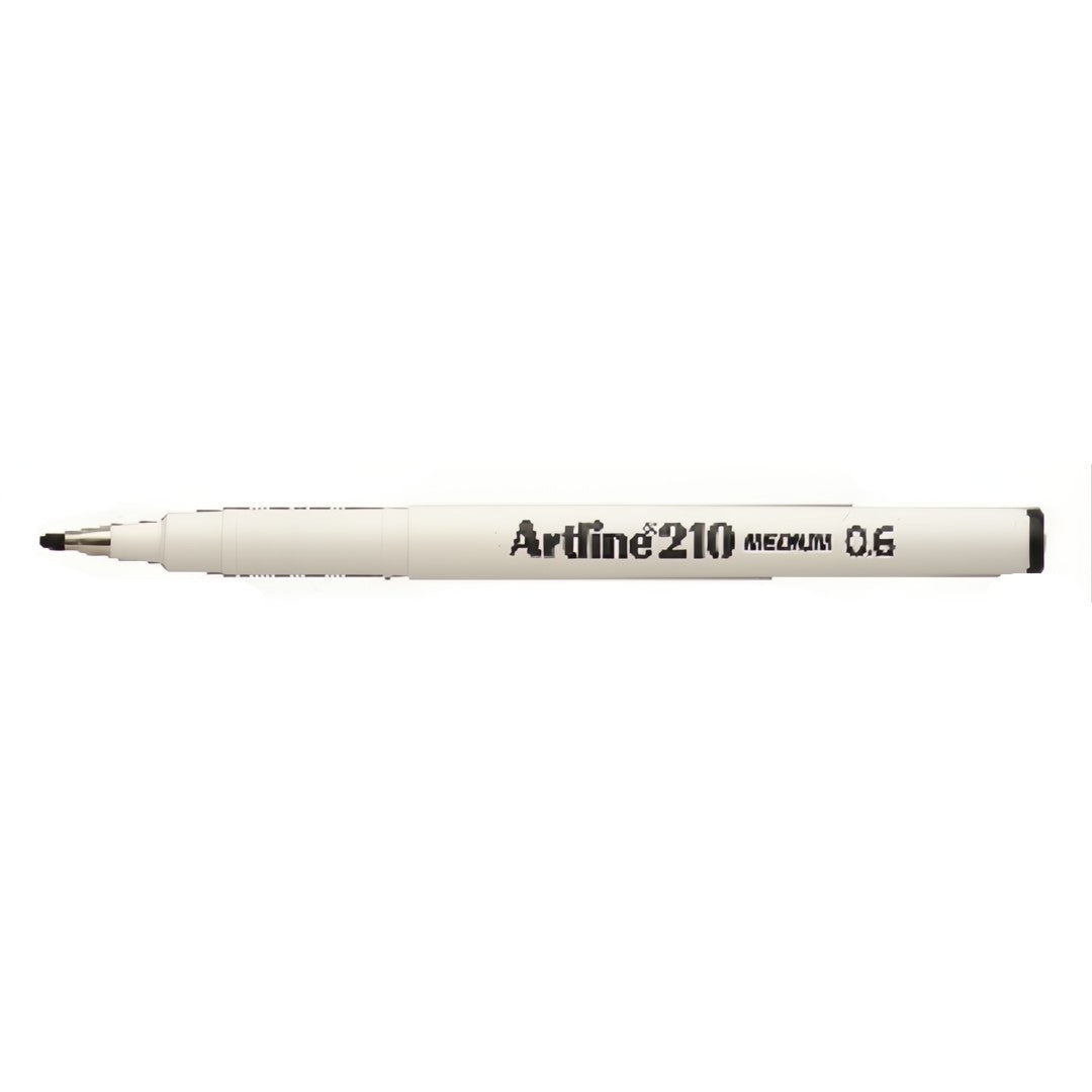 Artline Fineliner 210 M 0,6mm Svart 12/fp