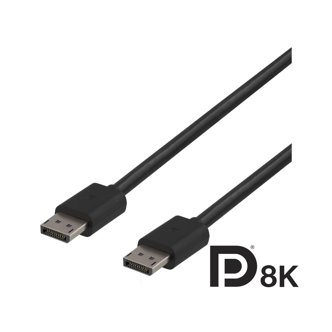 Deltaco DisplayPort 1.4 Kabel 2m Svart