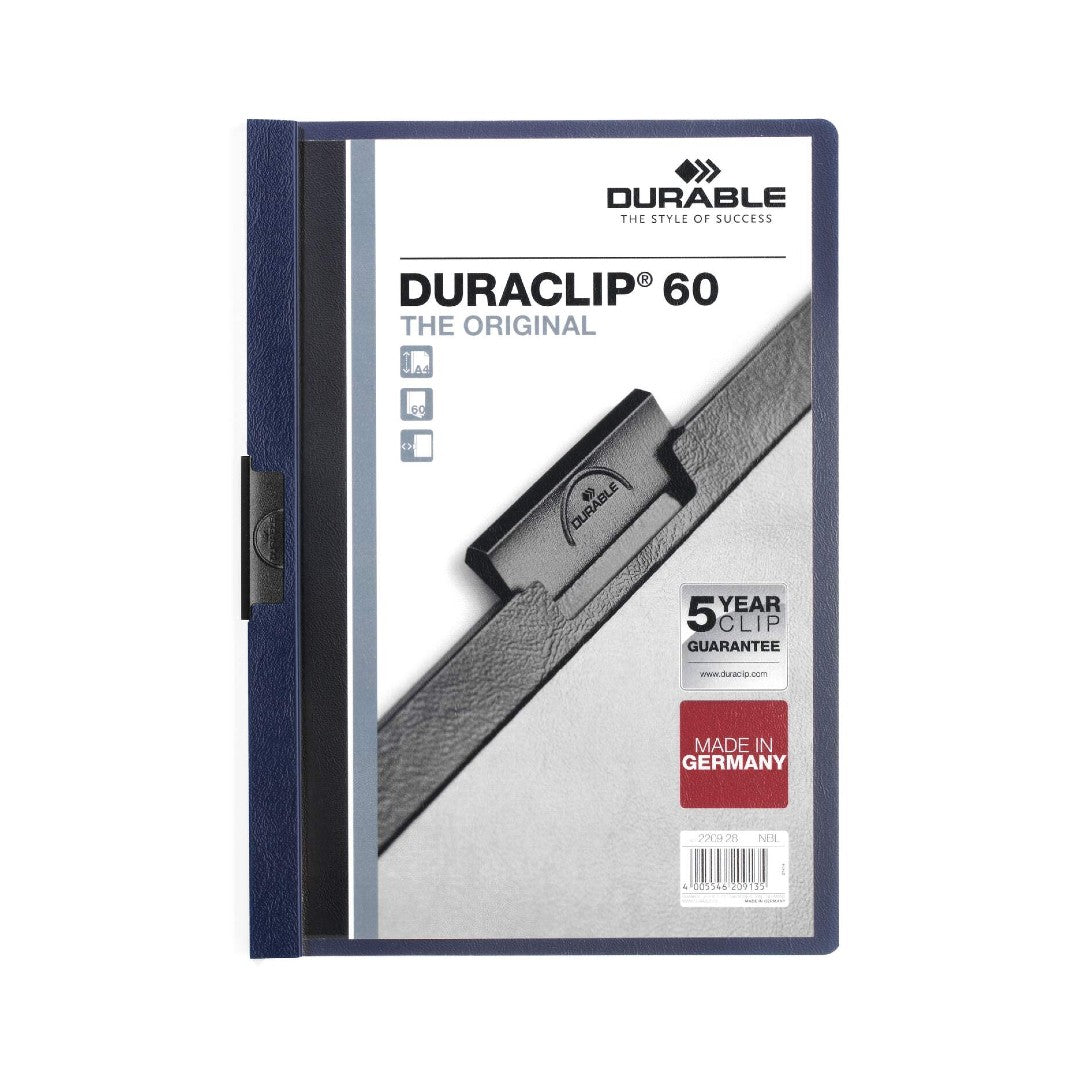 Durable Klämmapp Duraclip 2209 A4 6mm, mörkblå