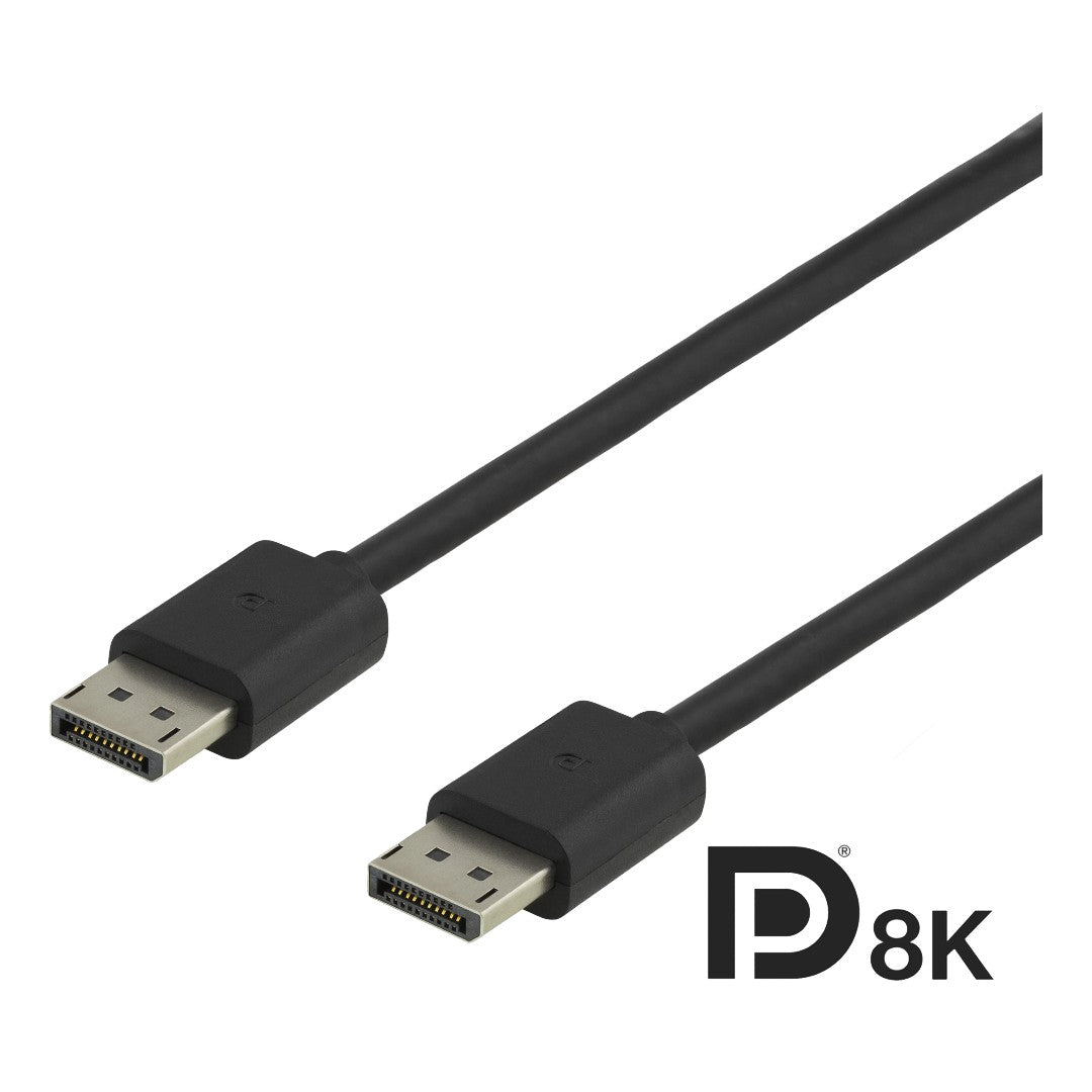 Deltaco DisplayPort 1.4 Kabel 1m Svart
