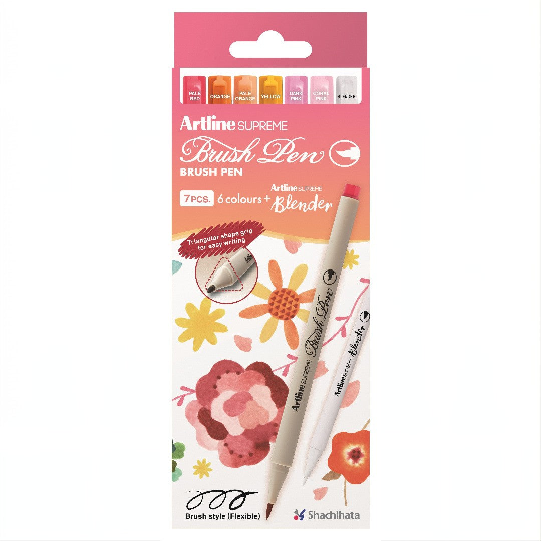 Artline Supreme Brush Pen Floral 7/fp