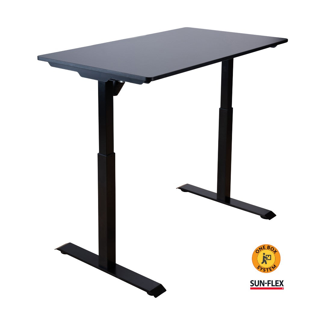 Sun-Flex Easydesk Elite Höj- och Sänkbart Bord, Traffic Black, 120x60 cm