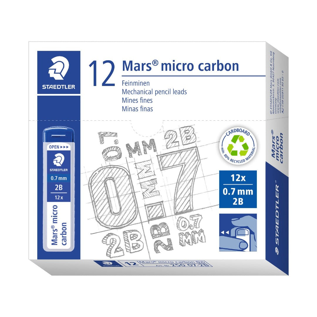 Staedtler Blyertsreservstift Mars Micro 0.7mm 288 stift, 24 askar