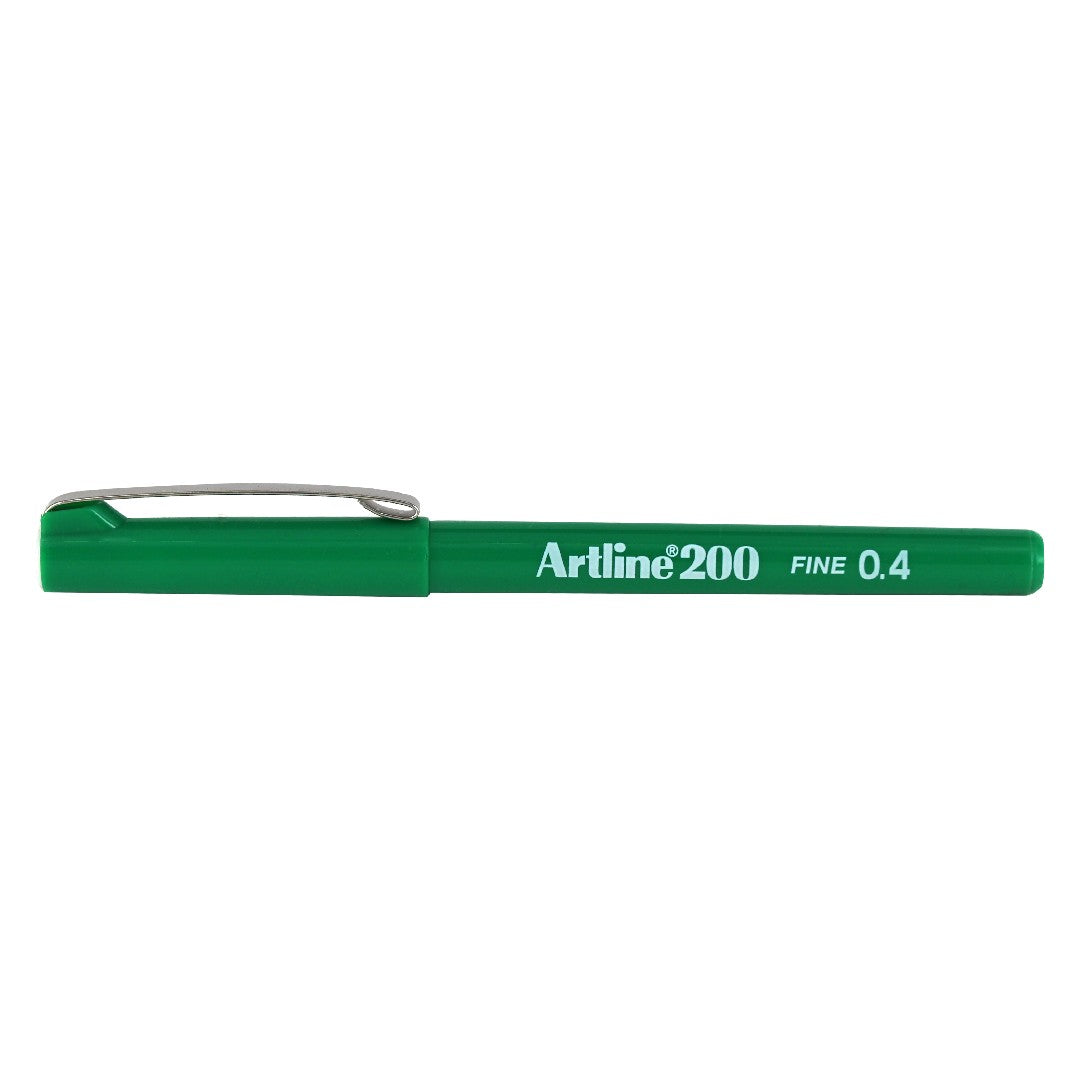 Artline Fineliner 200 Fine 0,4mm Grön