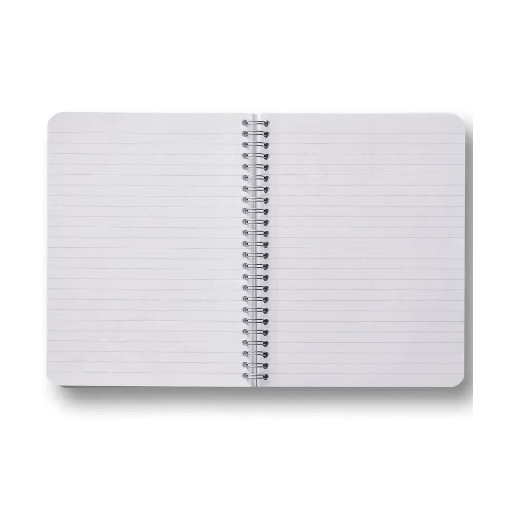 Kollegieblock A5 90g 70 blad linjerat svart