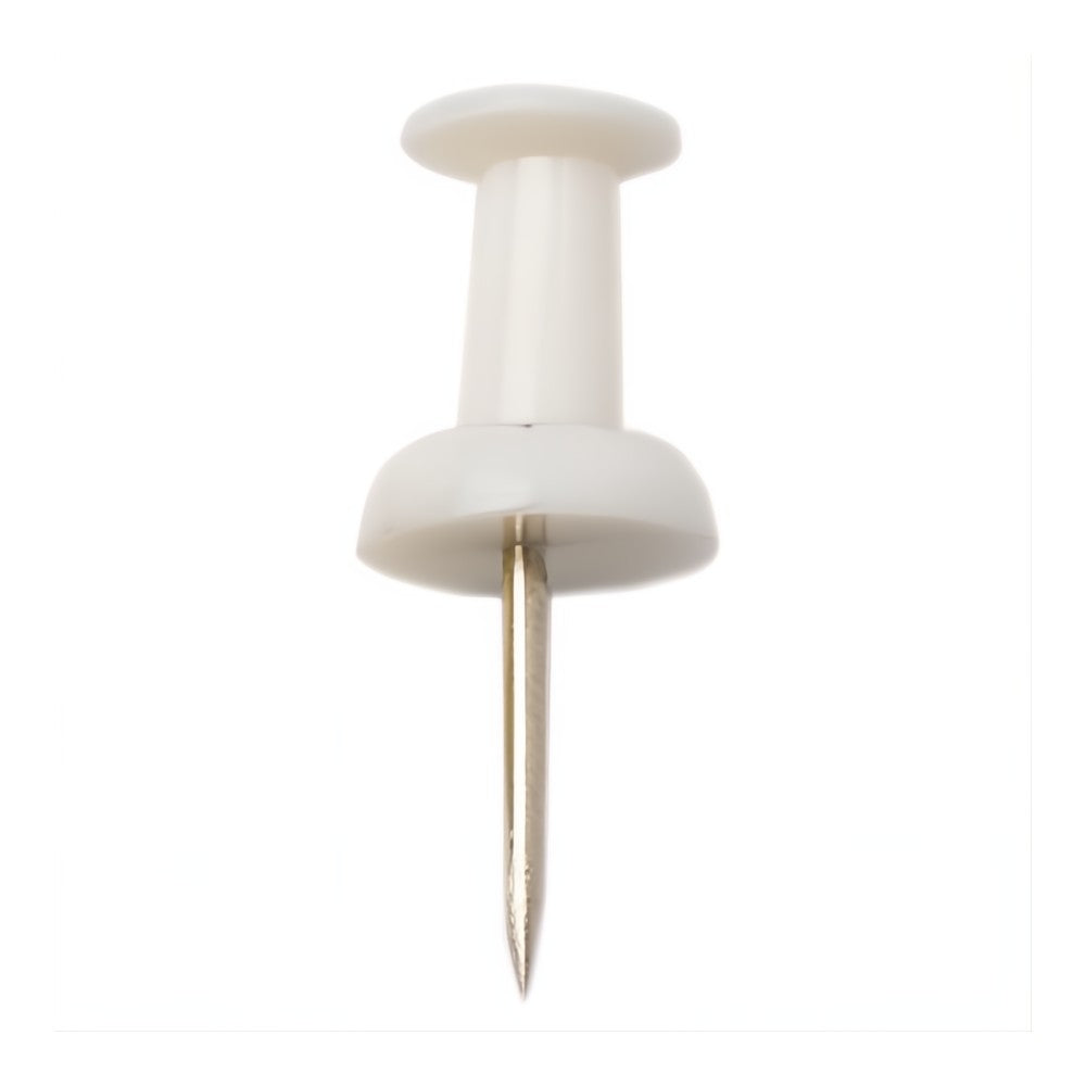 Kartnålar Push-pin Vit 25/fp