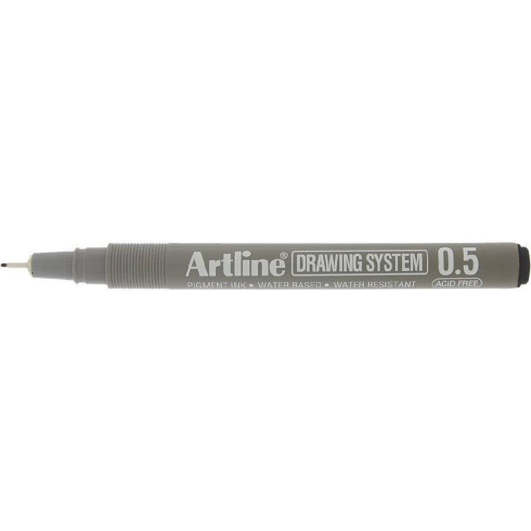 Artline Fineliner Drawing System 0,5mm Svart 12/fp