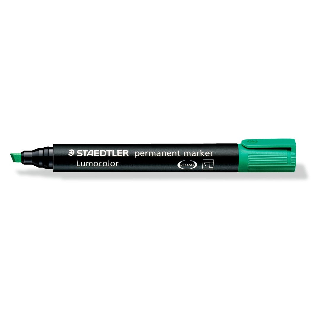 Staedtler Märkpenna Lumocolor Snedskuren Spets Grön 10/fp