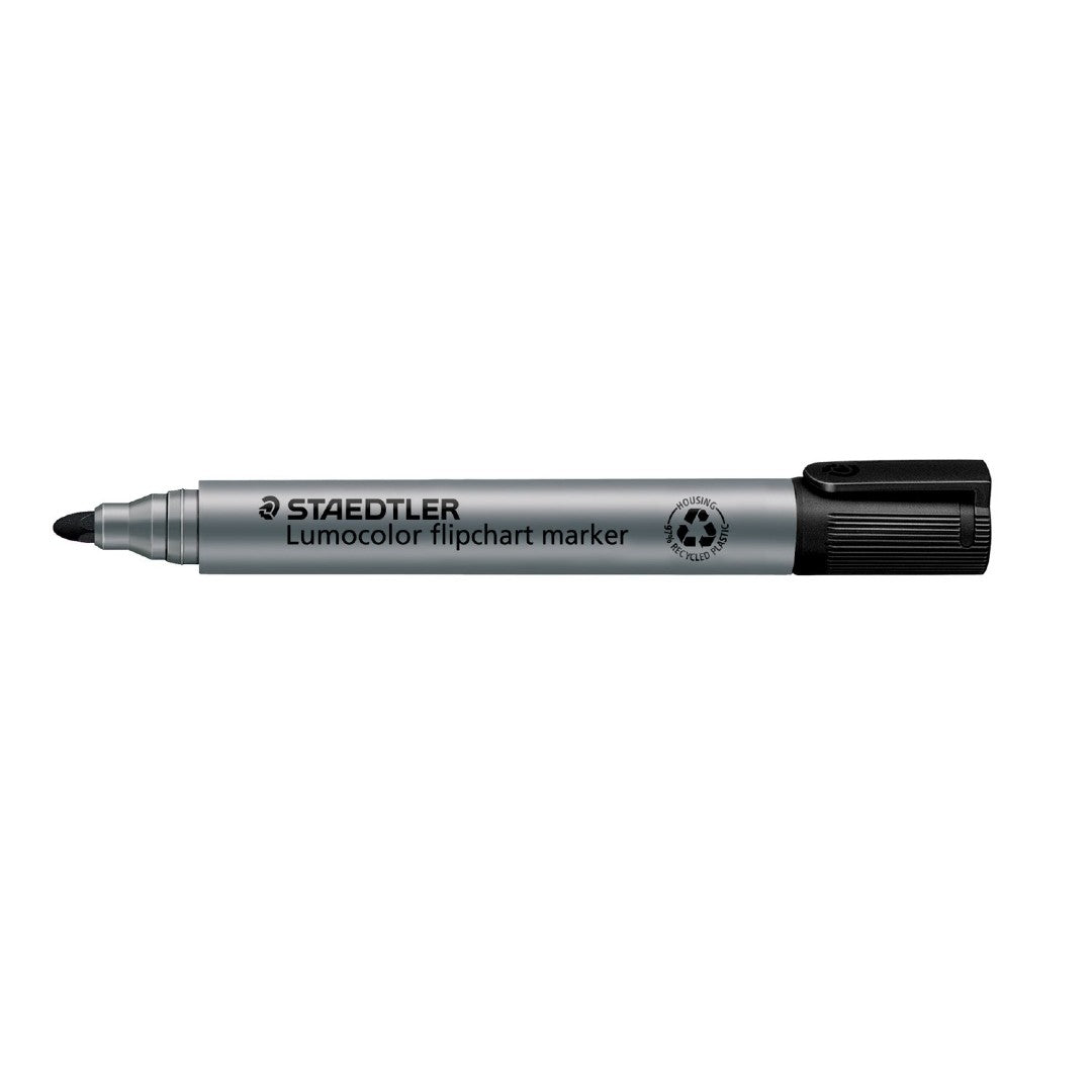 Staedtler Lumocolor Flipchart Marker Rund Spets 2.0 mm Svart 10/fp