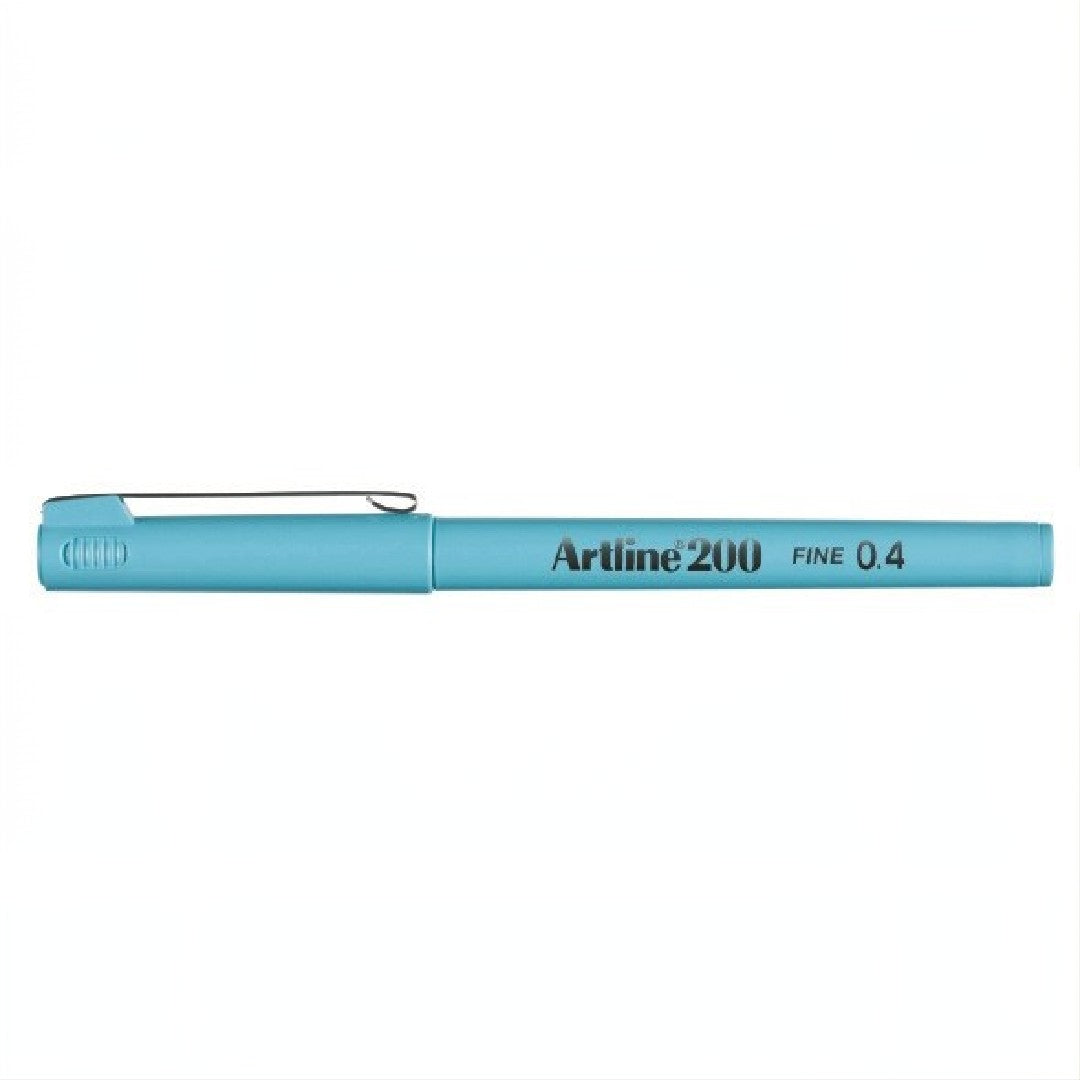 Artline Fineliner 200 Fine 0,4mm Ljusblå 12/fp