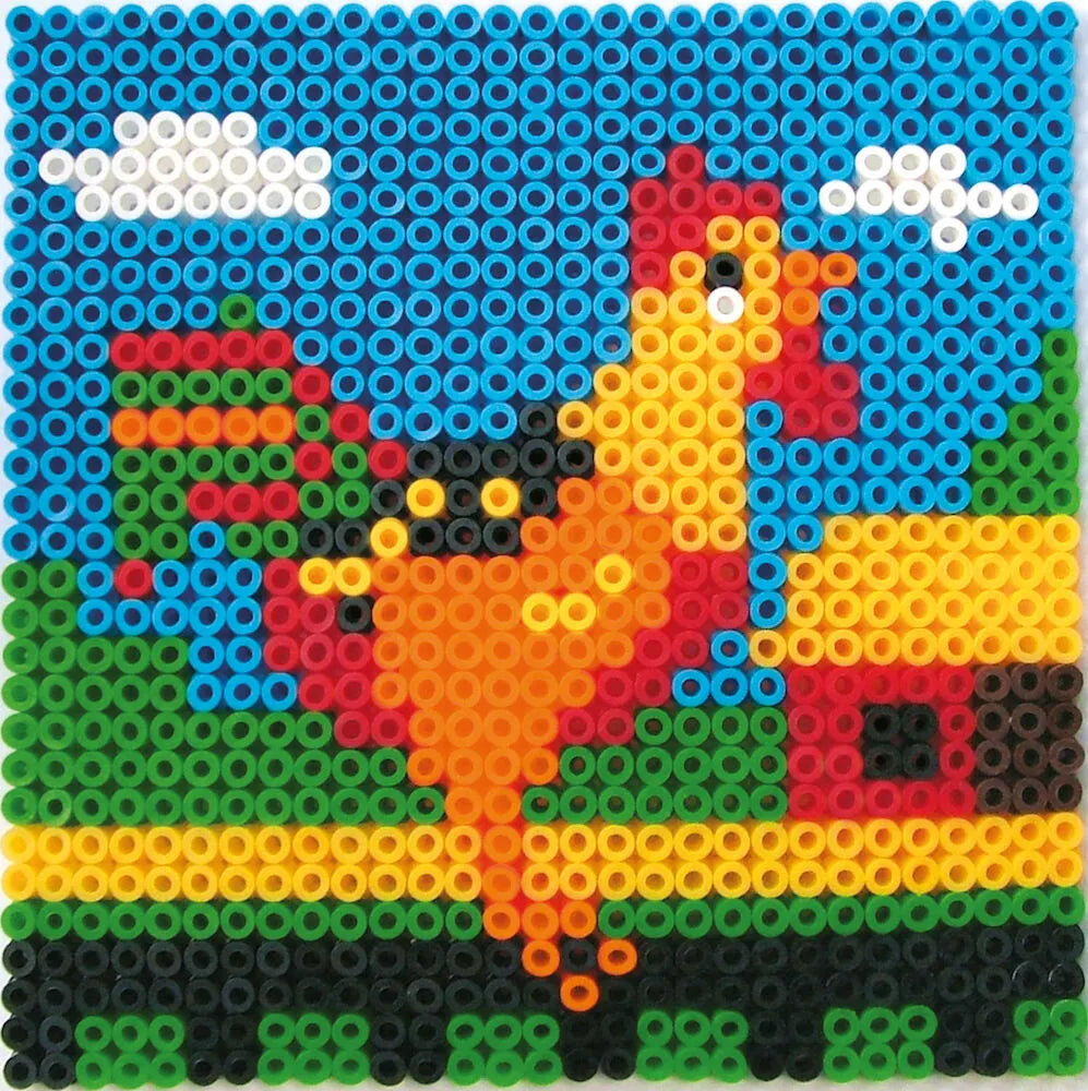 Playbox Pärlplatta Kvadrat 15x15cm 10/fp