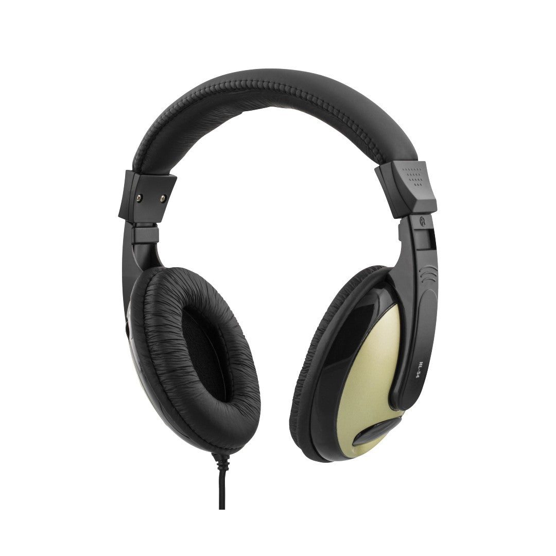 Deltaco Hörlurar HL-51 3,5mm Svart/Guld 2,5m